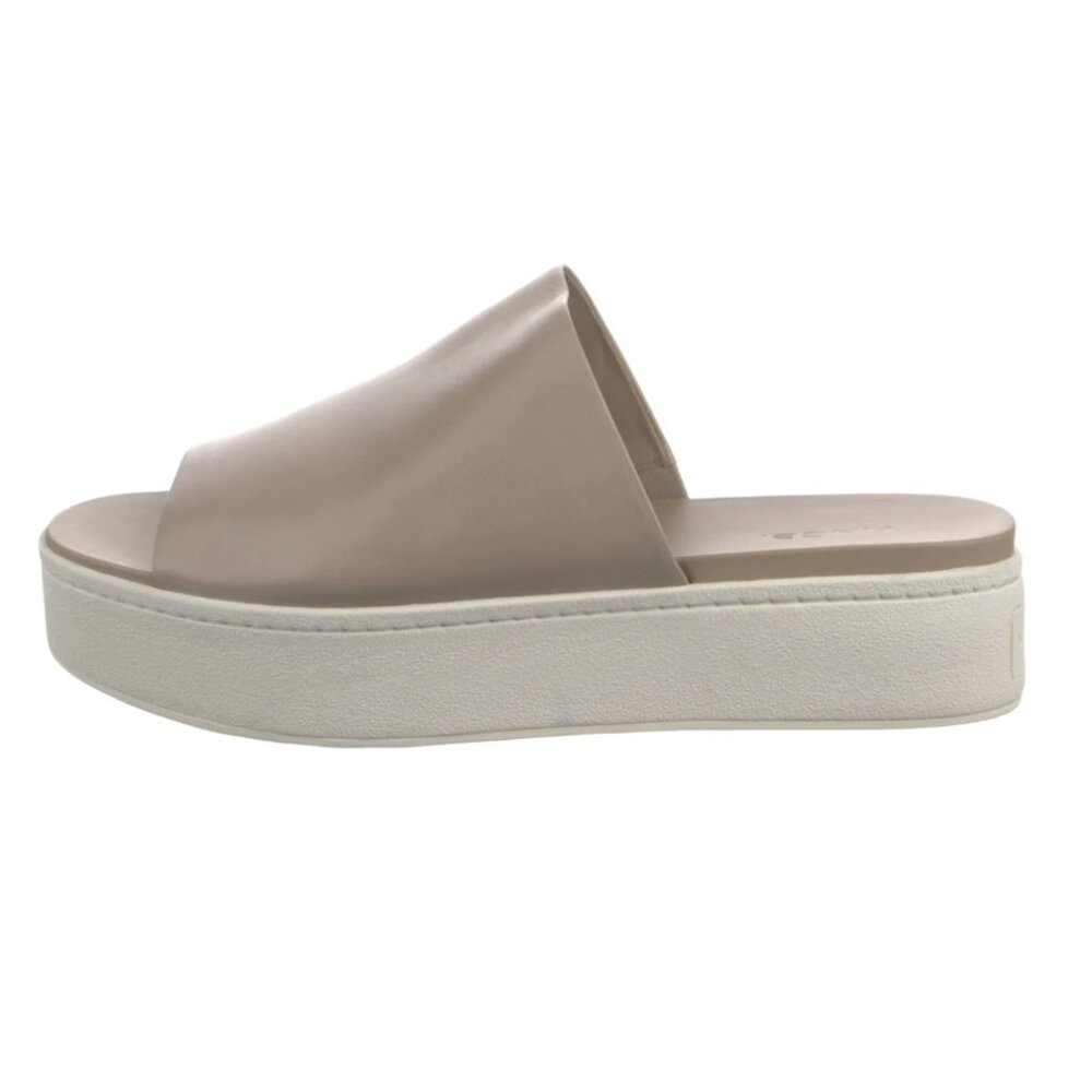 Vince Leather platform slides size 6.5